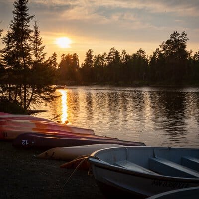 Camping in Bear Head Lake State Park
